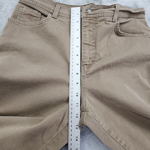 Gloria Vanderbilt Jeans Womens 12 Tan High Rise Straight Stretch Denim Casual - Picture 12 of 15